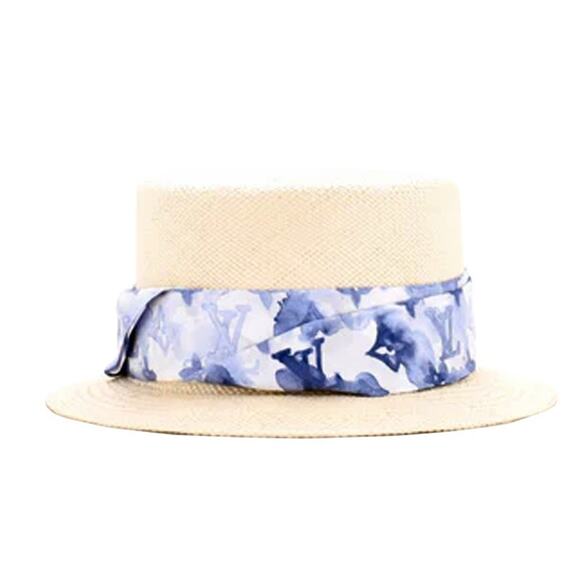 Louis Vuitton Watercolor Chapeau Summertime Straw Hat - Picture 1 of 7